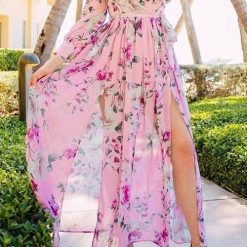 Levency Button Puff Sleeve Belted Maxi Dress New In