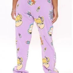 Levency Cartoon Print Drawstring Sweaterpants