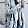 Levency Comfy Cozy Pocketed Long Sleeves Cardigan New In