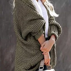 Levency New In Knit Pockets Bat Cardigan