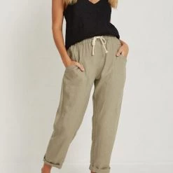 Levency Relaxed Drawstring Pants New In