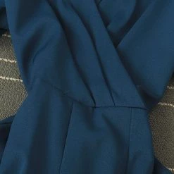 Levency Bow Tie V Neck Short Sleeve Jumpsuit