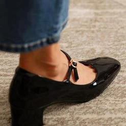 Levency New In Square Toe Heeled Mary Janes