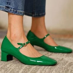 Levency New In Square Toe Heeled Mary Janes