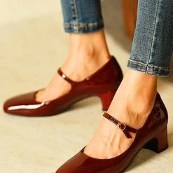 Levency New In Square Toe Heeled Mary Janes