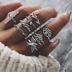 Levency Bird Eyes Ring Set