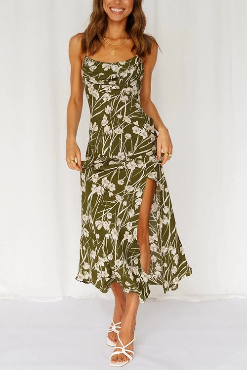 Levency Pleated Bust SlitSlip Dress 2 Levency Pleated Bust SlitSlip Dress