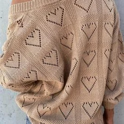 Levency New In Heart Hollow V Neck Sweater