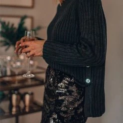 Levency New In Sequin Pencil Skirt