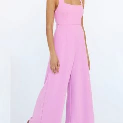 Levency New In Halter Neck Wide Leg Jumpsuits