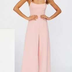 Levency New In Halter Neck Wide Leg Jumpsuits