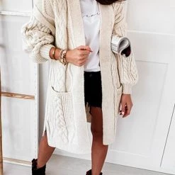 Levency Twist Pockets Cardigan