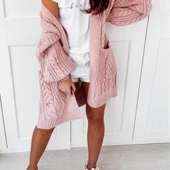 Levency Twist Pockets Cardigan