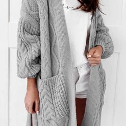 Levency Twist Pockets Cardigan