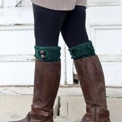 Levency New In Tortoise Shell Button Boot Cuffs
