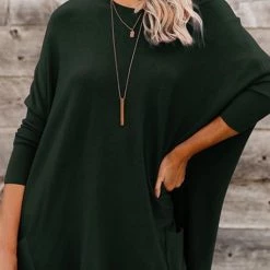 Levency Pockets Long Sleeve Loose T Shirt