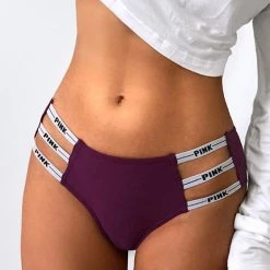 Levency Letter Print Hollow Panty New In