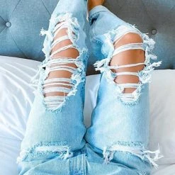 Levency New In Distressed Boyfriends Jeans