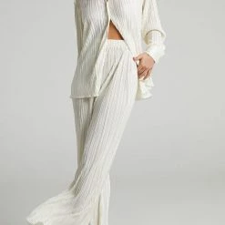 Levency Pleated Oversized Shirt And Trouser Set New In