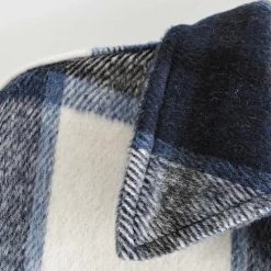 Levency Single Breasted Plaid Long Coat