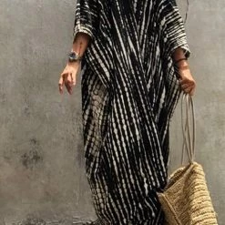 Levency Print Belted Cover Kimono New In