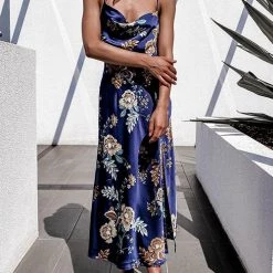 Levency Pleated Bust SlitSlip Dress 32 Levency Pleated Bust SlitSlip Dress