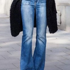 Levency Pocket Trumpet Flare Jeans New In