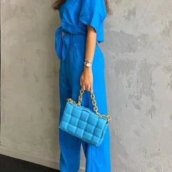 Levency Button Kont Shirt Wide Leg Pants Set New In