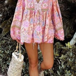 Levency New In Gypsy Floral Long Sleeve Blouse