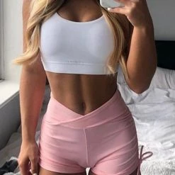 Levency Drawstring V Waist Shorts New In