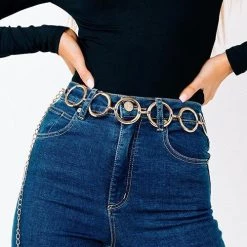 Levency New In Metal Annulus Waist Chain