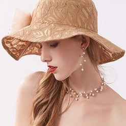 Levency New In Lace Flower Hat