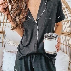 Levency Pyjama Shorts Set New In