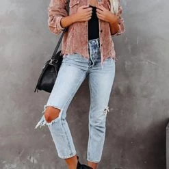 Levency Frayed Hem Cropped Corduroy Jacket New In 48 Levency Frayed Hem Cropped Corduroy Jacket New In