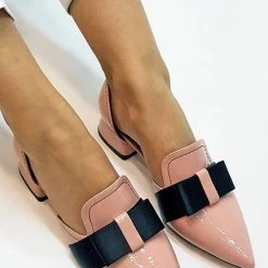 Levency Bow Pointed Flats New In