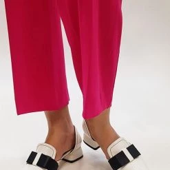 Levency Bow Pointed Flats New In