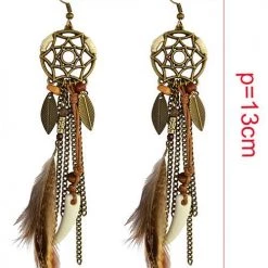 Levency Feather Dreamcather Earring 13 Levency Feather Dreamcather Earring