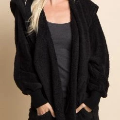 Levency Fluffy Fleece Open Coat New In 57 Levency Fluffy Fleece Open Coat New In