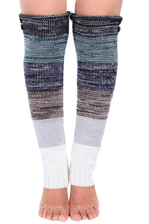 Levency Gradient Button Leg Warms 3 Levency Gradient Button Leg Warms