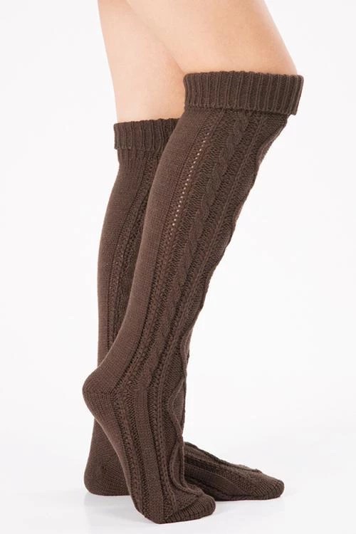 Levency Thick Cable Knit Over Knee Socks New In 7 Levency Thick Cable Knit Over Knee Socks New In
