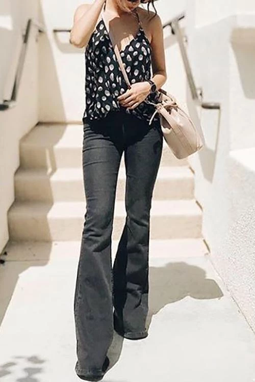 Levency High Waist Bell Jeans 2 Levency High Waist Bell Jeans