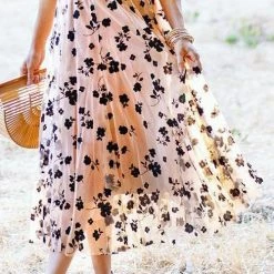 Levency Posy Layer Mesh Mid Skirts New In