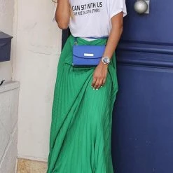 Levency New In Pleated Maxi Skirts