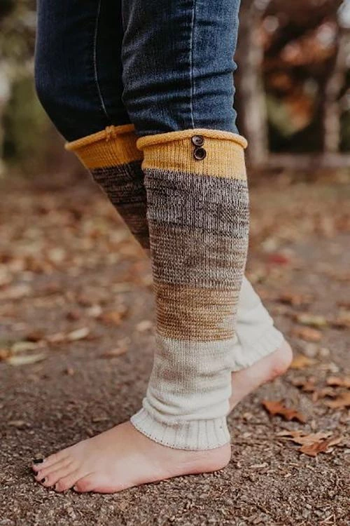 Levency Gradient Button Leg Warms 2 Levency Gradient Button Leg Warms