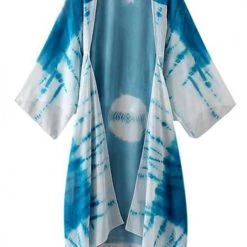 Levency New In Print Long Sleeve Kimono Cardigan