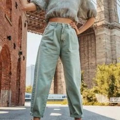 Levency High Waist Denim Bloomers