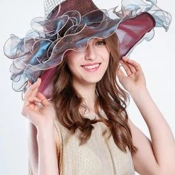 Levency New In Organza Layer Sun Hat