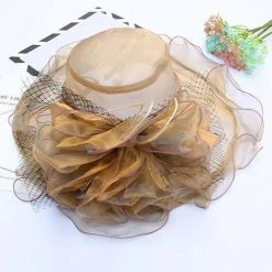 Levency New In Organza Layer Sun Hat