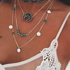 Levency New In Bohemia Beaded Layered Necklace