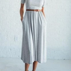 Levency New In O Neck Short Sleeve Pockets Dress